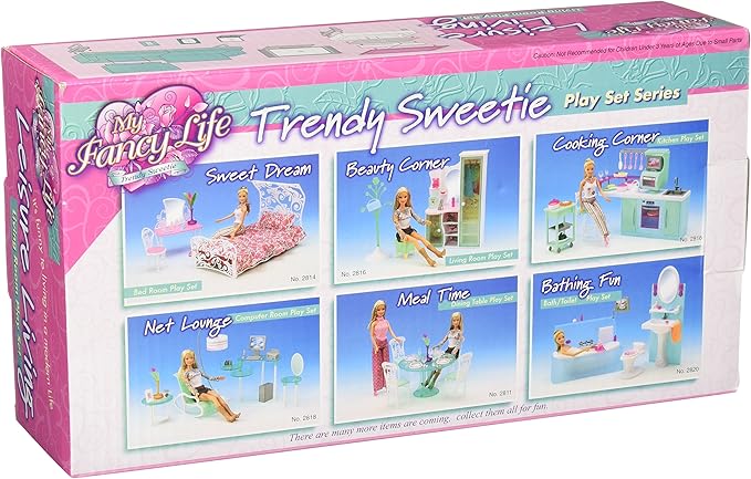 My Fancy Life Living Room Dollhouse Furniture Set, for 11.5 inch Fashion Dolls, Modern Design