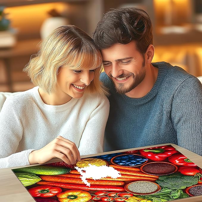 Vibrant Vegetable 500-Piece Jigsaw Puzzle for Adults - Colorful Produce, Challenging & Decorative, Ideal Gift for Puzzle Enthusiasts, Food Lovers