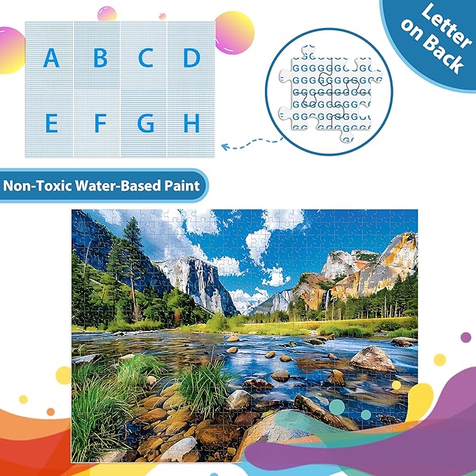 Nature Puzzle for Adult 500 Piece Puzzle Mountain Lake Landscape Puzzles Scenery, Jigsaw Puzzles Scenic, Art Home Decor DIY Funny Challenging Game Toy for Mom, Wife, Friend