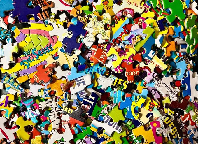 Springbok Childhood Stories 1000 Piece Jigsaw Puzzle for Adults & Kids Features Book Covers from Some of Your Favorite Childhood Stores