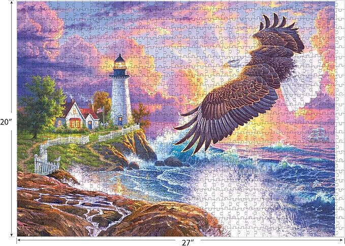 RoseArt - Puzzle Collector- The Guiding Light - 1000 Piece Jigsaw Puzzle for Adults