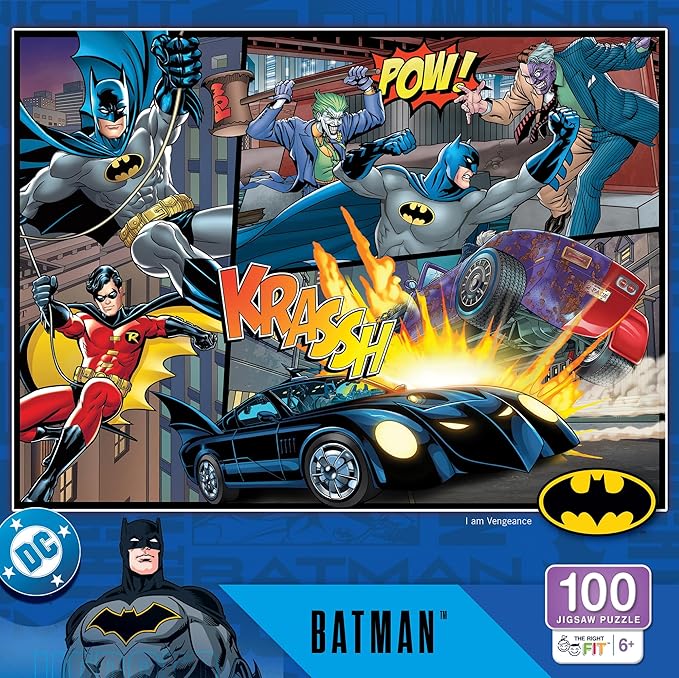 MasterPieces 100 Piece Jigsaw Puzzle for Kids - Batman - I am Vengeance - 14"x19"