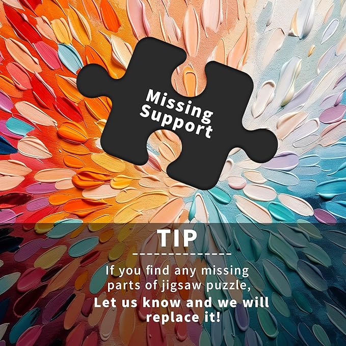Puzzles for Adults 1000 Pieces Color Explosion, Impossible Puzzles 1000 Piece, Gradient Colorful Hard Difficult Clearance Puzzle for Adults, Challenging Jigsaw Art Painting