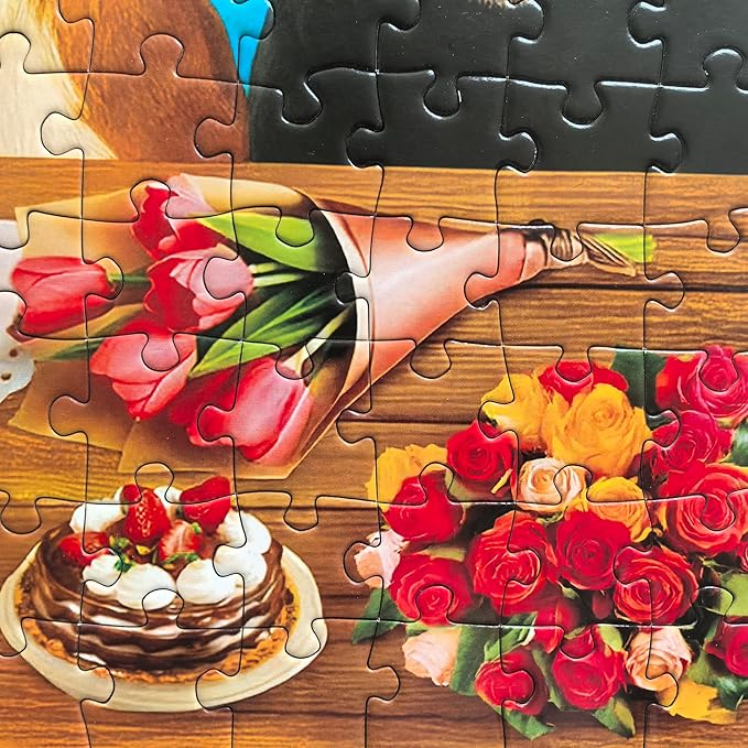 300 Piece Puzzles for Adults Large Piece - Jigsaw Puzzle for Kids 6-8 8-10 - Puppy Birthday Party