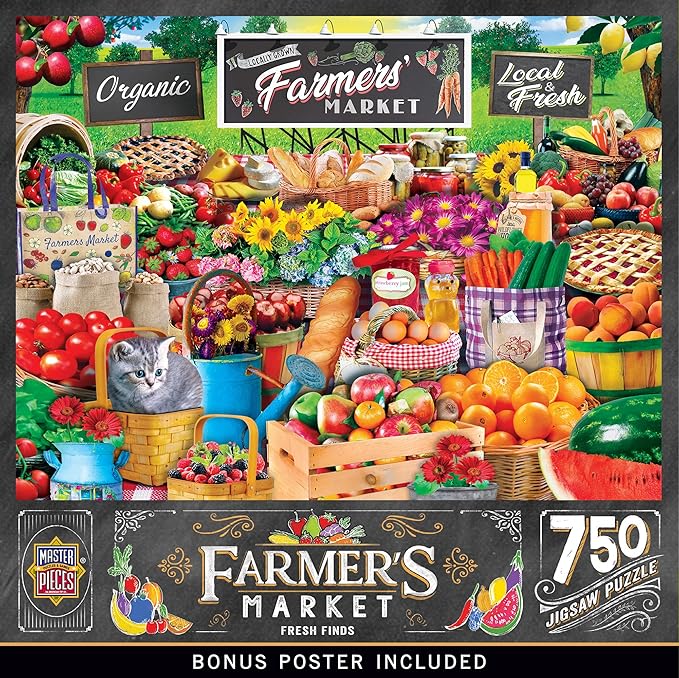 Masterpieces Fresh Finds Jigsaw Puzzle - 750 Piece Puzzle for Adults - Ages 14+