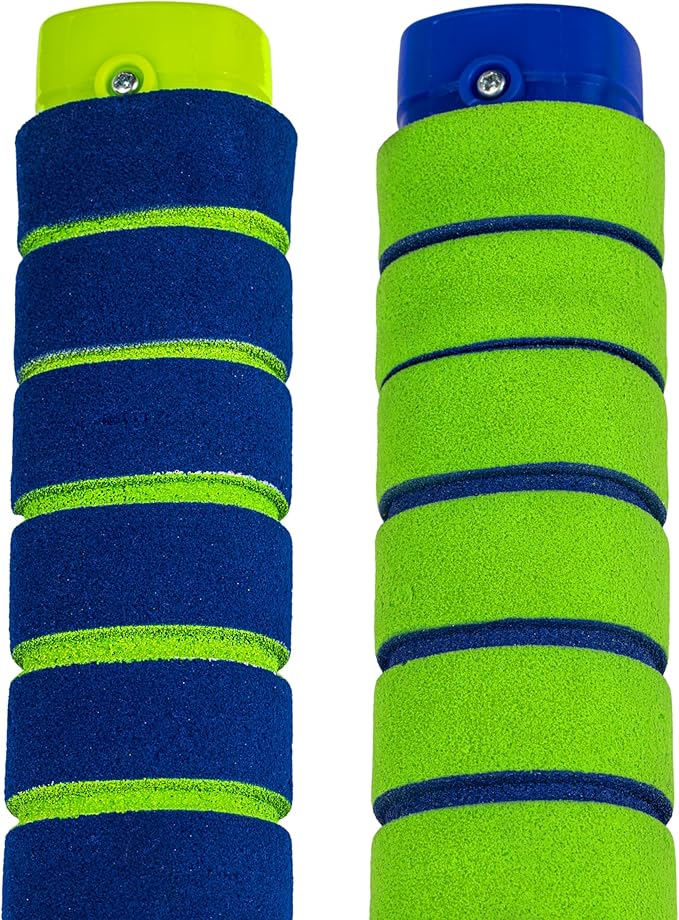 Franklin Sports NERF Proshot Kids Hockey Sticks + Ball Set - 2 Player Youth Indoor + Outdoor Set - 2 in 1 Knee + Floor Hockey - (2) NERF Proshot Youth Sticks + (1) Foam Ball Included