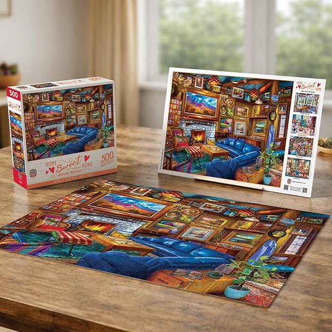 MasterPieces Home Sweet Home - Artistic Retreat 500 Piece Jigsaw Puzzle