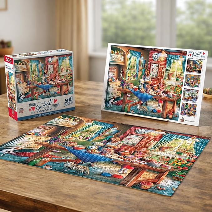 MasterPieces 550 Piece Jigsaw Puzzle for Adults, Family, Or Youth - Baking Bread - 18"x24"
