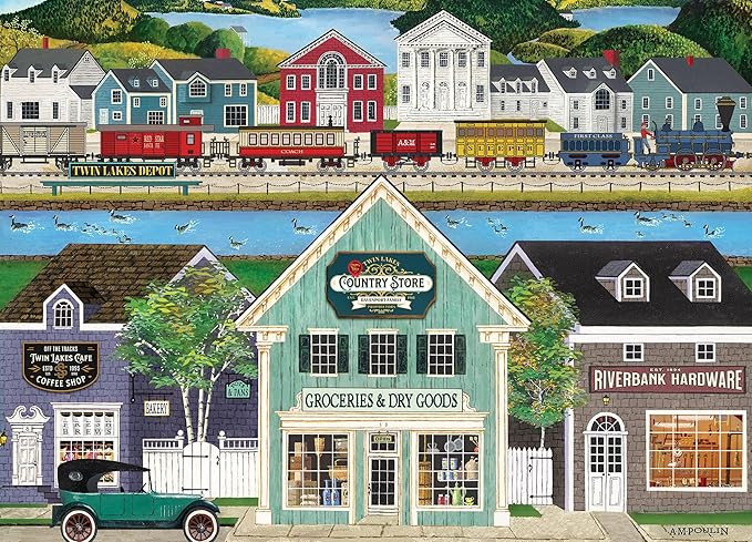 MasterPieces Twin Lakes Jigsaw Puzzle - 500 Piece EZ Grip, Adult Puzzle - for Adults