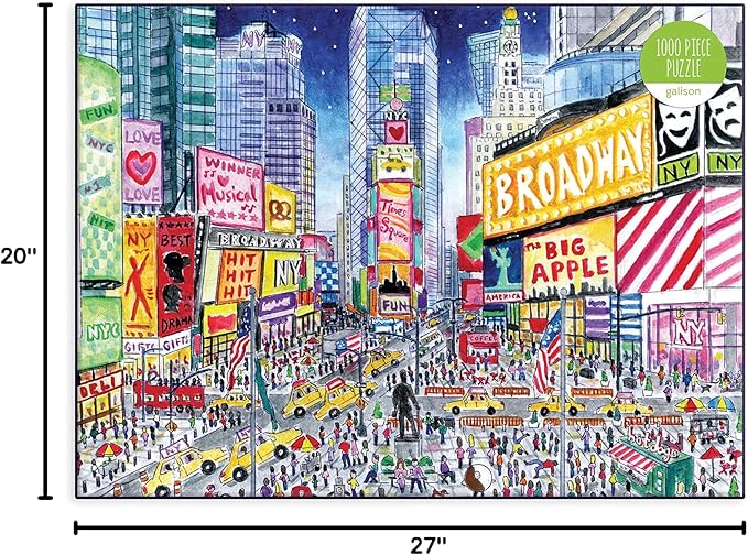 Galison Michael Storrings Times Square 1000 Piece Puzzle Bookstore