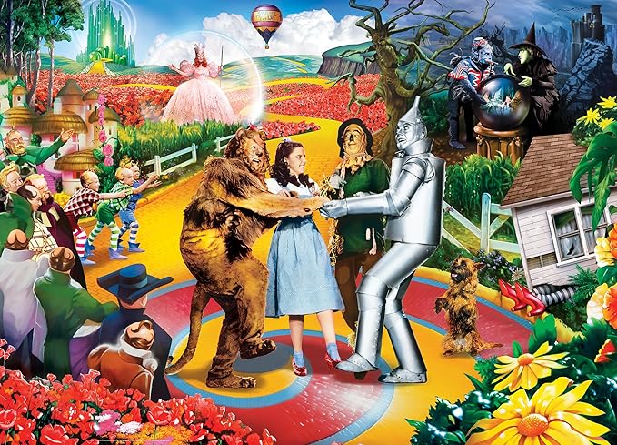 MasterPieces Wizard of Oz Jigsaw Puzzle - 1000 Piece Puzzle for Adults - Beyond The Rainbow - 19.25"x26.75" - Vibrant Design, Problem Solving Skills