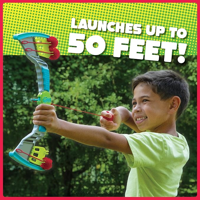Koosh Bow Launcher - Kids Outdoor Toys - Beach Toys - Games for Adults and Family - Outdoor Sport - Target Game - Ages 5+
