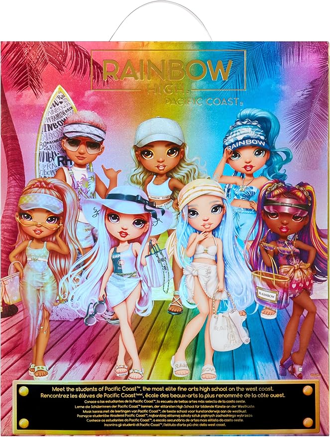 Rainbow High Pacific Coast Harper Dune- Sand (Light Yellow) Fashion Doll with Outfit, Pool Accessories Playset, Interchangeable Legs, Toys for Kids, Great Gift for Ages 6-12+ Years
