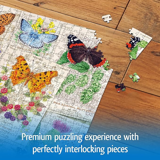 Wonder Forge Butterfly Splendor 1000 Piece Jigsaw Puzzle for Adults | Unique, Perfectly-Fitting Pieces | Fun, Vibrant Imagery | Amazon Exclusive