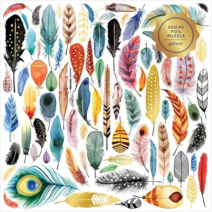 Galison, Puzzle Foil Feathers