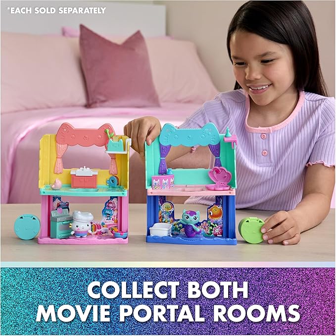 Gabby's Dollhouse: The Movie, MerCat's Spa-wesome Bathroom, Toy Figure, Dollhouse Accessories & Surprise Toy, Kids Toys for Girls & Boys Ages 3 and Up