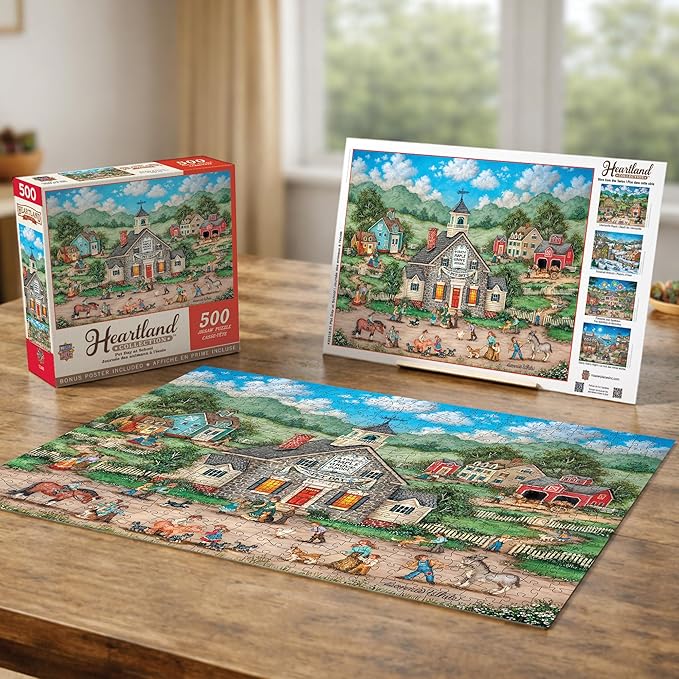 Masterpieces 500 Piece Jigsaw Puzzle for Adults, Family, Or Youth - Pet Day at School - 15"x21"