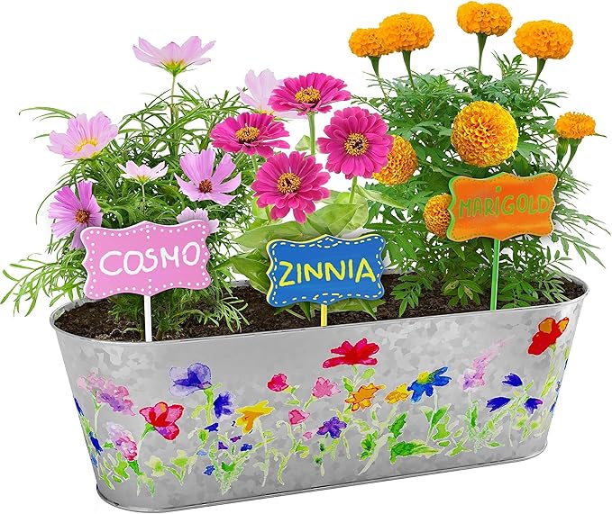 Dan&Darci Paint & Plant Flower Growing Kit for Kids - Easter Gift Ideas Age 5 6 7 8-12 Year Old Girl - Birthday Crafts Gifts for Girls & Boys, Fun Gardening Kits, Art Projects for Ages 5-12 Years