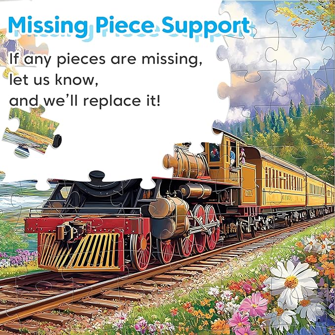 4 Packs 100 Piece Puzzle - Train Girl Vintage Books Boots, 100 Piece Puzzles for Adults Seniors Kids Puzzles for Kids Ages 4-6 6-8 8-10 Educational Jigsaw Puzzle 15"x11"