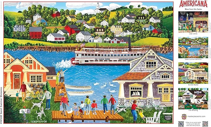 MasterPieces Sweet Summer Memories Jigsaw Puzzle - 500 Piece EZ Grip, Summer Theme - Adult