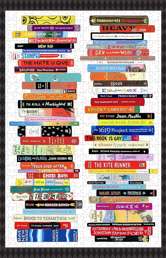 Bibliophile Banned Books 500-Piece Puzzle
