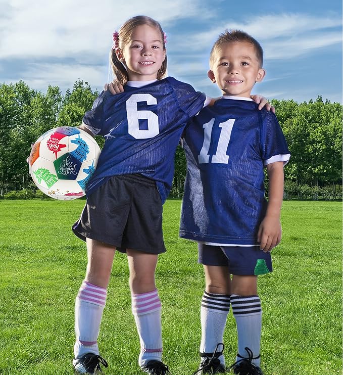 Unicorn Size 3 Kids Soccer Ball - Colorful Unicorn Ball for Boys and Girls, Indoor and Outdoor Sports Games
