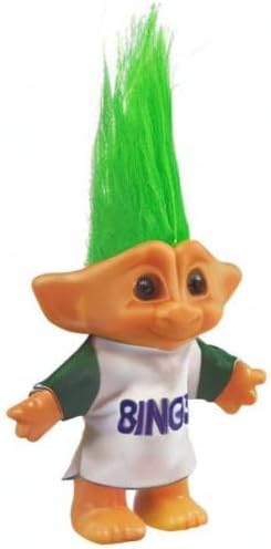 Vintage Troll Dolls, Retro Troll Doll Chromatic Adorable for Collections, School Project, Arts and Crafts, Party Favors - 7.5" Tall(Include The Length of Hair) (Green)