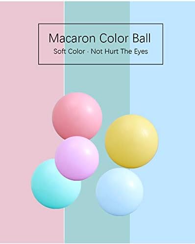 MoonxHome Ball Pit Balls for Toddlers, BPA Free Crush Proof Plastic Toy Balls for Ball Pit, Children's Pool Water Toys, Macaron Ocean Balls for Play Tent 2.15 Inch Pack of 100 200 500 800 1000