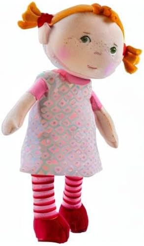 HABA Snug-up Roya – Soft Baby Doll with Red Hair & Embroidered Face, Washable First Baby Doll