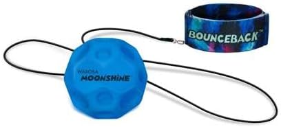 Waboba Bounceback Moonshine Assorted Colors Hyper Bouncy Balls that Light Up on Bounce, Fun Toys for Kids, Teenagers, Adults, Boys and Girls - Colors May Vary