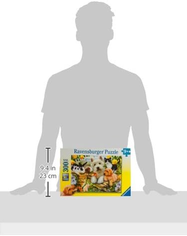 Ravensburger - Happy Animal Buddies - 300 Piece Jigsaw Puzzle - Exciting, Colorful Scene - Puppies, Kittens, Rabbits, and More - Premium Quality - Ideal Gift - Screen-Free Fun - Children Age 9+