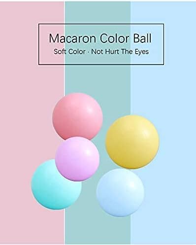 MoonxHome Ball Pit Balls for Toddlers, BPA Free Crush Proof Plastic Toy Balls for Ball Pit, Children's Pool Water Toys, Macaron Ocean Balls for Play Tent 2.15 Inch Pack of 100 200 500 800 1000
