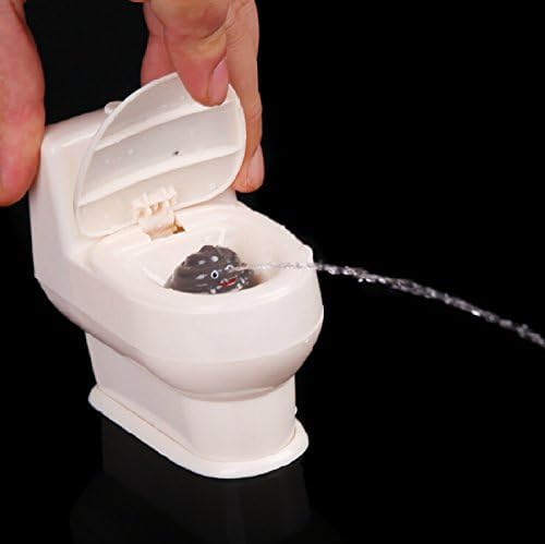 Cooplay Joke Toy Stool Toilet Seat Water Spray Trick Make Funny in Prank Funny Gag for Adult Halloween Fool's Day Christmas Party