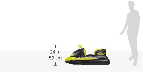 Swimline Lasershark Wet-Ski Squirter Black/Yellow, 51"/26"/25"