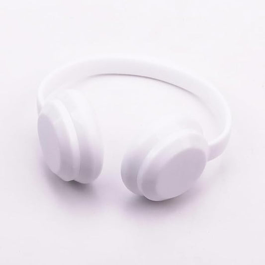 17cm Doll Accessory - Miniature Headphones Acrylic Material, Suitable for Photography and Display | Suitable for 17cm Doll (White Earphones（no Doll)