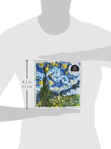 Galison Starry Night Petals 500 Piece Puzzle from Galison - Beautifully Illustrated Jigsaw Puzzle of Van Gogh's Iconic Work, Fun and Challenging, 20" x 20", Unique Gift Idea