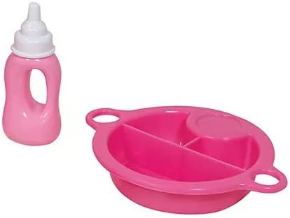 Lissi Dolls - Talking Baby with Feeding Accessories, 13 inches, Pink