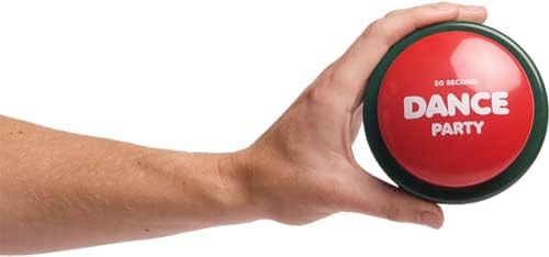 Button with 5 Songs, Instant Fun, Gag Gift for Kids & Adults, Co-workers, Teachers, Friends & Family, Office Toy, Classroom Supplies, Birthdays,Holidays & Parties(Pack of 1)