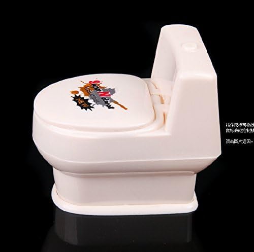 Cooplay Joke Toy Stool Toilet Seat Water Spray Trick Make Funny in Prank Funny Gag for Adult Halloween Fool's Day Christmas Party