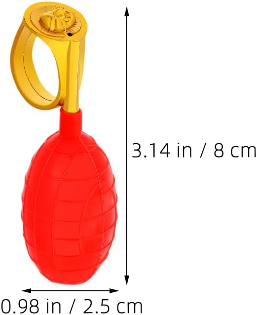 2Pcs Water Squirting Ring Prank Supplies Easy Activation Fun Accessories for April Fool's Day Party Humorous Water Play for Adults