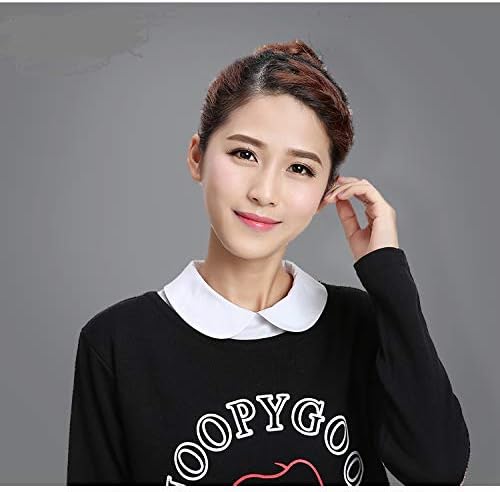 Shinywear Ruffles Turtle Neck False Shirt Collar Lace Crystal Pearls Decorative Dicky Choker Detachable Doll Lapel Blouse
