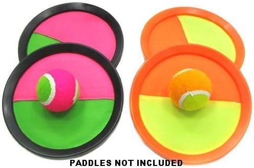 YMCtoys Replacement Sticky Balls for Toss and Catch Sport Game, Hook and Loop, Refill Pack of 6