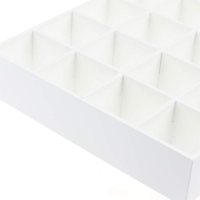 1:12 Scale Dollhouse Miniature White Wooden 16 Grid Storage Rack Shelf Exquisite Doll House Furniture Decor Organizer for Mini Figurines Cosmetics Sundries DIY Scene Layout