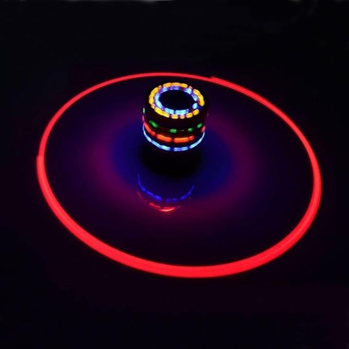 Red Light Up Music Spinning Tops, Funny Birthday Party Favors, Goodie Bag Fillers, Stocking Stuffers Spinning Tops, Decorations