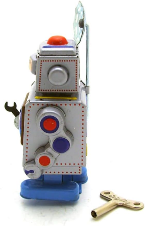 Charmgle Aerospace Robot Tin Toy Wind-up Walking Robot Adult Collection Retro Toy Gifts Party Favor Home Decoration