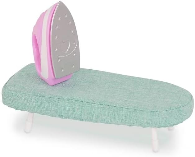Our Generation 18" Doll Laundry Set - Tumble & Spin Washer, Hamper, Drying Rack, Ironing Board & Accessories - White - Plastic - Modern/Contemporary