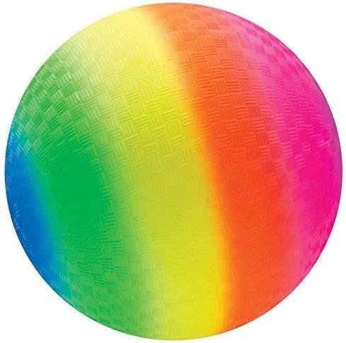 Toys+ 8.5 Inch Playground Balls Red, Blue, Green, Yellow and Rainbow!
