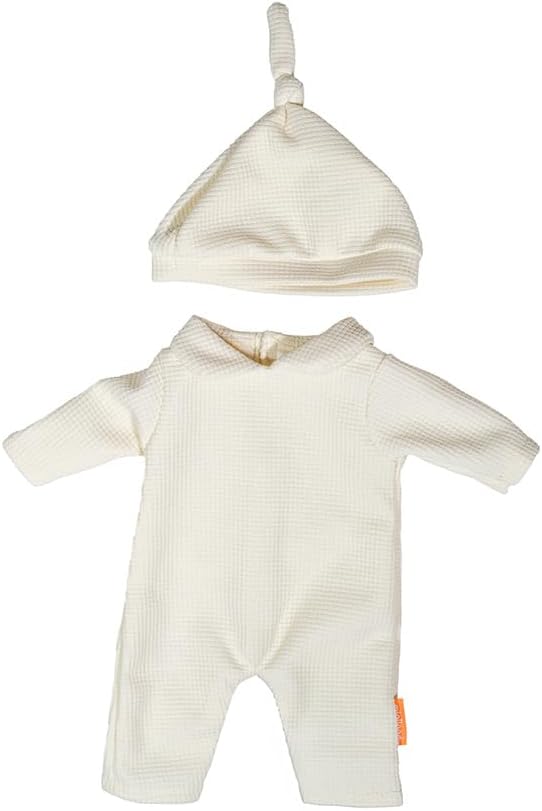 Miniland - Clothes for 15 inches Doll, Clothing Accessory for Dolls, Pajamas with Hat (Beige)