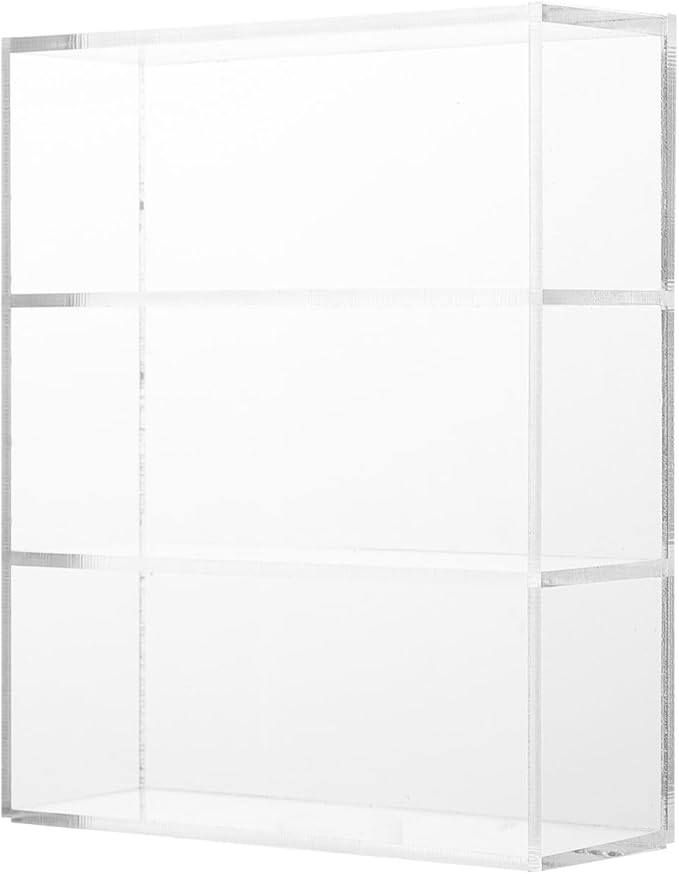 SEWACC Miniature Acrylic Furniture Miniature Storage Case Decorative Doll House Accessory