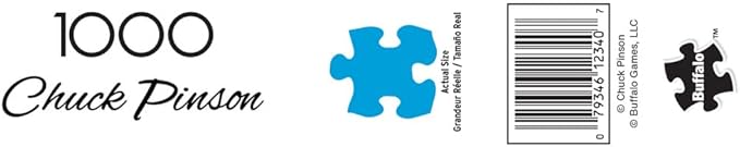 Buffalo Games Jigsaw Puzzles for Adults 1000 Pieces - Chuck Pinson - Brookside Retreat - Hard Adult Puzzle with Reference Poster, Fun, Unique & Challenging for All Abilities, Large 26.75 x 19.75